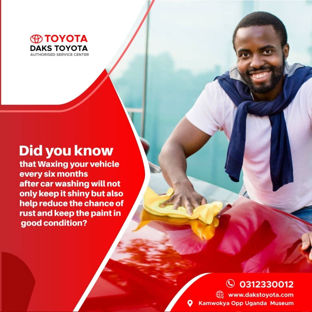 Daks Toyota vehicle waxing promotional image